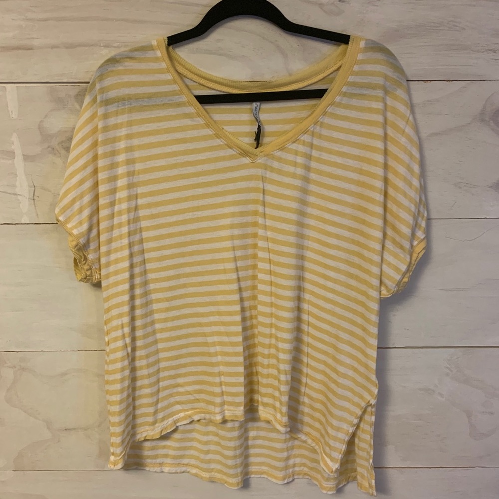 Yellow striped top